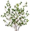 Sggvecsy 43 '' 4 rami di ficus artificiali spray verde rami di eucalipto verde steli artificiali di ficus ramoscello piante per casa ufficio matrimonio vaso riempitivo negozio decorazione