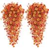 Artifolia 4 pezzi fiori Finti artificiali autunnali Piante da esterno Decorazioni