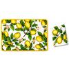 BOTTARO - Set Tovaglietta all'americana trapuntata cm 49x34 + 1 tovagliolo cm 40x40 In Coordinato (SORRENTO)