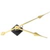 VRTYVEYBB Meccanismo lungo silenzioso al quarzo per 50 orologi da parete da 60 cm, con lancette delle ore e dei minuti (oro 2)