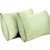 Lirex 2-Pack Federe per Cuscini, 100% Cotone Traspirante Federe Pillow Covers, 30 x 50 cm, Verde Erba Chiaro