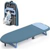 KINGRACK Asse da stiro, con poggiaferro, pieghevole, Blu