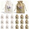 Ourdort 20 Pezzi Sacchettini per Lavanda Vuoti | Borsa Profumati Lavanda in Tessuto di Lino e Cotone con Coulisse, Sacchetti Profumati per Armadio, per Lavande, Spezie