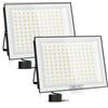 papasbox 2 Pezzi Faretto LED da Esterno 500W, 100000LM Luce Bianca Fredda 6500K, IP66 Impermeabile Proiettore LED con 140° Angolo di Fascio, Alloggiamento in Alluminio Pressofuso per Stadio, Aeroporto