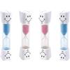 Vxiwscy 4pcs Clessidre Sorridenti per Bambini - Timer di 3 Minuti per Cucina, Ufficio e Tempo di Gioco, Ideali per l'Educazione al Tempo e Divertimento, Sicure e Multifunzionali (4pcs)