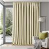 Deconovo Tenda Oscurante Termica per Interni, 1 Pannello, 300x260 cm | Con Nastro a Matita, 2 Stili di Montaggio, Isolanti Caldo e Freddo, per Camera da Letto e Soggiorno, Beige Scuro