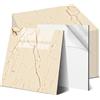 OJTOJT - Piastrelle autoadesive da parete, 44 pezzi, Peel and Stick Tiles 30 x 30 cm, impermeabile e antimacchia, per cucina, soggiorno (44, Cachi)