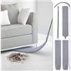 Newliton Pulitore spaccato retrattile, spazzola piatta per spolverare fino a allungabile e due rivestimenti in microfibra, pulitore retrattile per sotto divano, armadi, letto, polvere