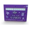 Ro Rox Candele magiche Ro Rox, candele rituali senza profumo per meditazione, manifestazione, purificazione, altare, stregoneria e pratiche pagane, 10 cm, confezione da 12, bianche