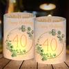 BOYATONG 12 Portacandele Decorazione da Tavolo per 40° Compleanno, Decorazione per 40° Compleanno Uomo Donna, Decorazione da Tavolo per 40 Anni Buon Compleanno, Adatta per Luci Votive o Candele