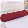 DG Catiee Cuscino cilindrico rotondo, per testiera del letto, supporto per il collo, morbido e confortevole, cuscino lombare per divano, poltrona, letto, riempimento spazi (15 * 70cm, rosso vino)