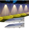 YiLaie Applique Solare da Esterno IP67 Impermeabile, 3000K/6500K/4500K | Lampada Solare Esterna 3 Modalità, Custodia in PC Ultra Resistente, 2000mAh, Per Giardino, Recinzioni, Pali, Muri