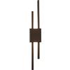 LLOOPK Lampada da parete moderna a LED Linea di rame Tubo Paralume in acrilico Illuminazione for interni Applique da parete for camera da letto Corridoio Soggiorno Decor Light(3 color,BLACK RIGHT_78MM 10W)