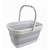 SAMMART, Secchio rettangolare pieghevole da 12 l, grigio