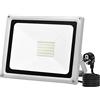Viugreum 50W Faretti a LED per Esterni, 5000LM Super Luminoso Potenti Luci a LED per Esterno, con Spina, 6500K Impermeabile IP65 Faro LED Proiettore per Giardino, Patio, Parco, Garage