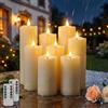 Ketom 8 Pezzi Candele LED da Esterno, Candele a Batteria con Telecomando