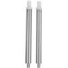 Beatifufu Palo di ricambio per scopino da bagno in acciaio inox di ricambio per scopino WC filettato, adattatore per testina a 2 aste, 17,5 x 1,5 x 1,5 cm