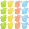 OHPHCALL Porta Bicchieri di Plastica in Pp, Supporto Bicchiere di Carta Anti-scottatura Angoli Lisci e Rotondi, 20 Pezzi Multiuso per Negozi di tè e Ristoranti Colore Colore Casuale