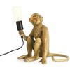 YLTLINK Lampada da tavolo a LED a forma di scimmia, in resina creativa, per camera da letto, regalo di scimmia, divertente monke lampada per decorazione della casa, base E27
