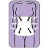 Italian Design Striscia shapewear effetto tormalina | grigio