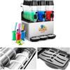 Royal Catering Granitore Sorbettiera Macchina per il gelato RCSL 3/12 (230 V, 980 W, 3 x 12 L, Senza BPA)