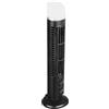 YUEHISY Ventilatore a Torre Senza Lama Ventilatore da Scrivania USB Portatile Silenzioso con Luce per Studio in Ufficio Compatto e Facile da Pulire (BLACK)