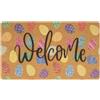 HilyBony Zerbino pasquale primavera-Welcome-Mat - Colorful-Easter-Eggs artificiale cocco zerbino per interni ed esterni decorazione ingresso 43,2 x 76,2 cm