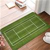 Genan Trading Home Ingresso Zerbino Campo da Tennis Zerbino Moderno Morbido Bagno Soggiorno Tappetino Tappeto Casa Tappeto Verde Decorare Regalo di Festa 20x32