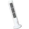 Wakects Ventilatore a Torre Ventilatore Portatile da Pavimento USB Silenzioso 2 Velocità Flusso D'Aria Forte Oscillante per Camera Ufficio Domestico (WHITE)
