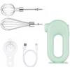 TNSLAND Sbattitore Elettrico Senza Fili, Mixer con 2 Fruste, USB Ricaricabile