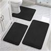 NAKIHOUSE Set di tappetini da bagno da 3 pezzi (40 x 60 cm + 50 x 80 cm + 50 x 60 cm)