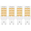 RANBOO Lampadina LED G9 10W Equivalente 50W-100W Lampada Alogena, 800LM, Bianco Caldo 3000K, 220-240V, Non Dimmerabile, Nessun Sfarfallio, Risparmio Energetico, per Lampadari, Plafoniere e Applique, 4 Pezzi