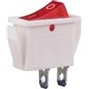 CNANRNANC Interruttore a pulsante a bilanciere a 2 pin 3 pin per sistemi di filtraggio dell'acqua con indicatore luminoso rosso, lunghezza 30 mm (2 pin, senza luce)