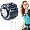 MplehDa Mini Ventilatore Clip Mini Ventilatore Portatile Mini Ventilatore USB Ricaricabile Mini Fan