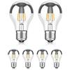 ledscom.de Lampadina LED 6x E27 per specchietto retrovisore A60 2600K bianco caldo 399 lm 4,3 W 230 V - Lampadina Silverhead - non dimmerabile