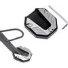 SMFDC Motocicletta Kick Supporto per Triumph Tiger 660 Sport 2022-2026 | Alluminio Antiscivolo Supporto Estensione Cavalletto Laterale Allargatore Accessorio,C-Grey