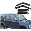 Generico Deflettori Vento Deflettori per finestrini Laterali per Toyota, per Hilux, per Surf dal 1990 al 1995, Visiere Parasole e Antipioggia Paravento Visiera