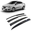 CarJoy Set di 4 deflettori d'aria per finestrini auto protezione antipioggia Compatibili Con Renault Megane IV 2016-2022