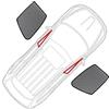 Dabhuoc Per BMW X4 G02 2020-2023 Tendina Parasole Auto Isolamento Termico Traspirante Protezione Solare Tendina Auto Accessorio automatico(Front Windows)