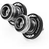 ZEXDDI Adatto per YZF R7 R9 R1 M R3 R6 R25 R125 moto CNC rocchetti viti YZFR3 YZFR6 YZFR7 YZFR9 supporto posteriore forcellone cursori YZF-R7 YZF-R6 (nero)