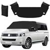 Sepzlly Copertura per parabrezza per VW Transporter T5/T5.1 2003 - 2015, protezione solare per parabrezza anteriore, protezione solare, gelo, neve, tappetini termici per parabrezza 600D Oxford anti-UV