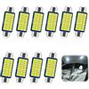 VivaStride 10 Pezzi C5W LED Lampadine Siluro Auto 41mm Canbus Senza Errori Super Bright 12V Luci Interne Targa Plafoniera Mappa Cortesia 6000K Bianco
