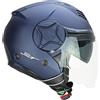 CGM Casco jet, 169A ILLI MONO, Blu satinato, XS (53-54cm)