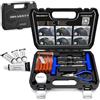 HASKYY Kit Professionale di 47 Pezzi per la Riparazione dei Pneumatici, con Istruzioni per Un Uso Semplice e rapido - Accessori Completi per Un Uso prolungato