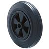 WAGNER Ruota a disco intero - Diametro Ø 200 x 45 mm, foro asse Ø 20 mm, plastica, nero, portata 150 kg - 03820001