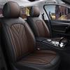 DohkHgg Coprisedili per auto adatti per Dodge RAM 1500 2500 Coprisedili in pelle di protezione auto, nero caffè