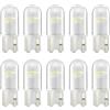 Fllyvly 10 Lampadine LED W5W T10 per Auto 12V 5W 6500K 120LM COB,T10 W5W Led,Led Auto Interni,Lampadine di Ricambio per Luci Interne, Luci Targa,Led Auto