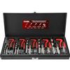 ATPEAM Helicoil Kit 131 Pezzi, Kit Riparazione Filettature M5 M6 M8 M10 M12, Set Helicoil Completo con Inserti e Utensili in Valigetta Nera