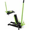 TANIASHOP Crick Martinetto idraulico 5 TON Doppio Pistone Altezza Sollevamento 75-505mm con Pedale Sollevamento Rapido Cric Carrello con 2 Ruote Bidirezionali per Auto, SUV, Furgoni e Veicoli Pesanti
