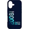 Birth Since September 2008 Retro Vintage Custodia per iPhone 17 Settembre 2008 Anno 2008 Compleanno Edizione Limitata